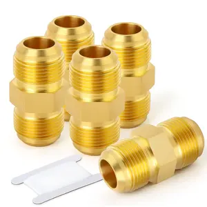 TAISHER Brass Flare x MNPT Flared Half Union, Metals Brass Tube Fitting