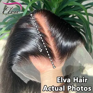 Bleached Knots Top Invisible HD Lace Frontal Human Hair Full Lace 13x6 Frontal Lace Closure Pre plucked Hairline