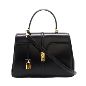 Pre-owned Celine Leather Travel Bags 16 Top Handle Bag Smooth Calfskin Medium by Rebag