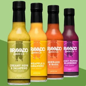4-Pack Hot Sauce Bundle - Authentic Flavorful Sauce for Versatile Use in Various Dishes