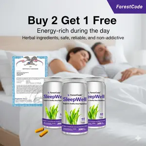 ForestCode SleepWell 3-Piece Kit Buy 2 Get 1 Free High Absorption Capsules with Phosphatidylserine & Marine Magnesium No Melatonin Keto Friendly for Sleep & Brain Health Natural Supplement