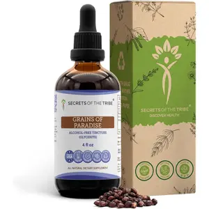 Grains of Paradise Tincture Alcohol-Free Liquid Extract, Grains of Paradise (Aframomum melegueta) Dried Seeds (4 FL OZ)