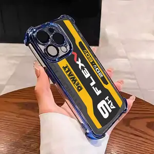 Dewalt Tools Personalized and minimalist industrial style hardcore phone Suitable for iPhone 16/15/14/13/12/11 Pro Max Plus electroplated anti drop soft phone 015 Screen Protector Protection Smartphone Cellphone Cover Casing Shockproof Protective luxury p