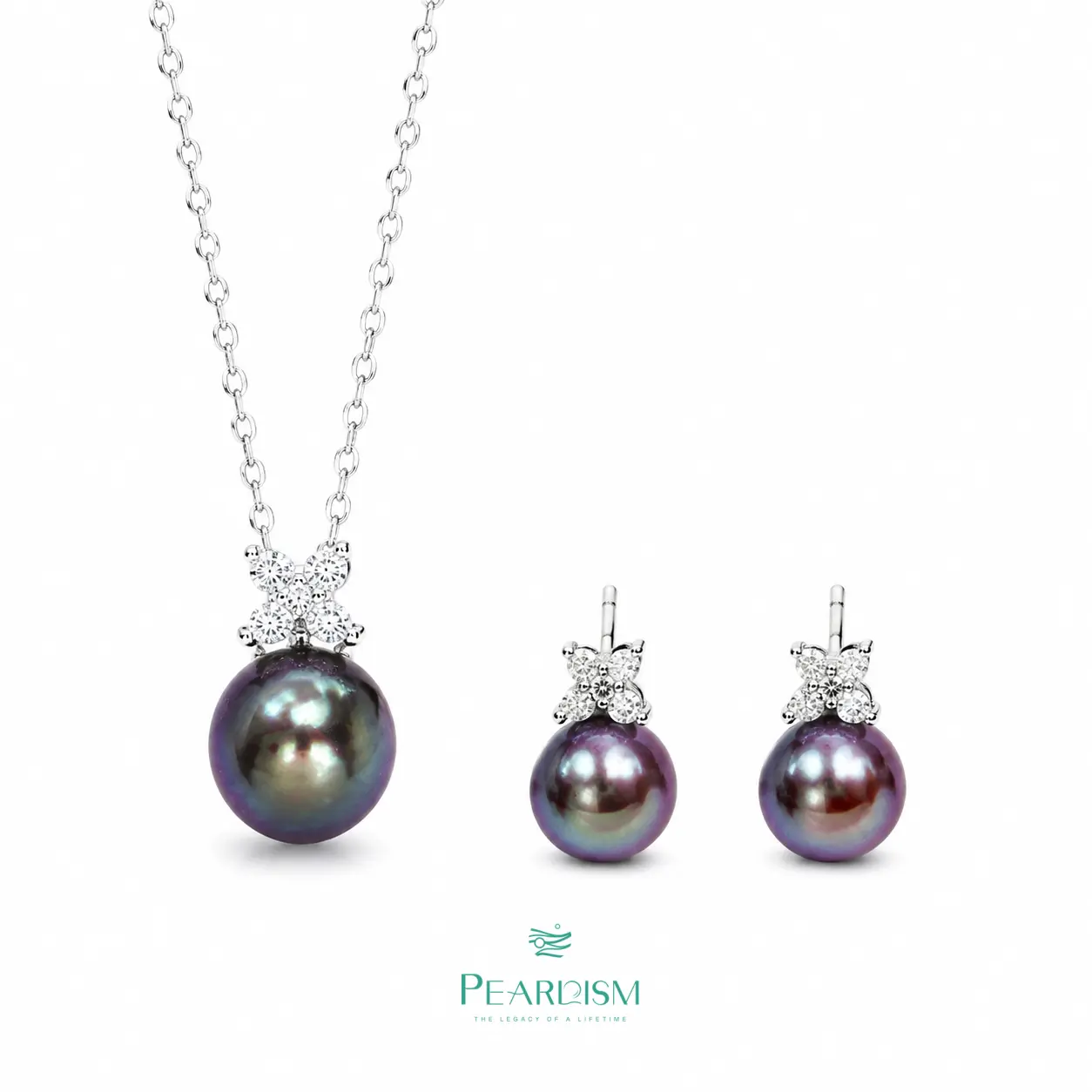 【Adee】PEARLISM Dainty Everyday Edison Pearl Earrings | 7.5-8.5mm Silver CZ Hypoallergenic-AFEE020
