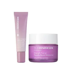 Partners In Peptides - Pout Preserve Peptide Lip Treatment + Strength Peptide Moisturizer Duo