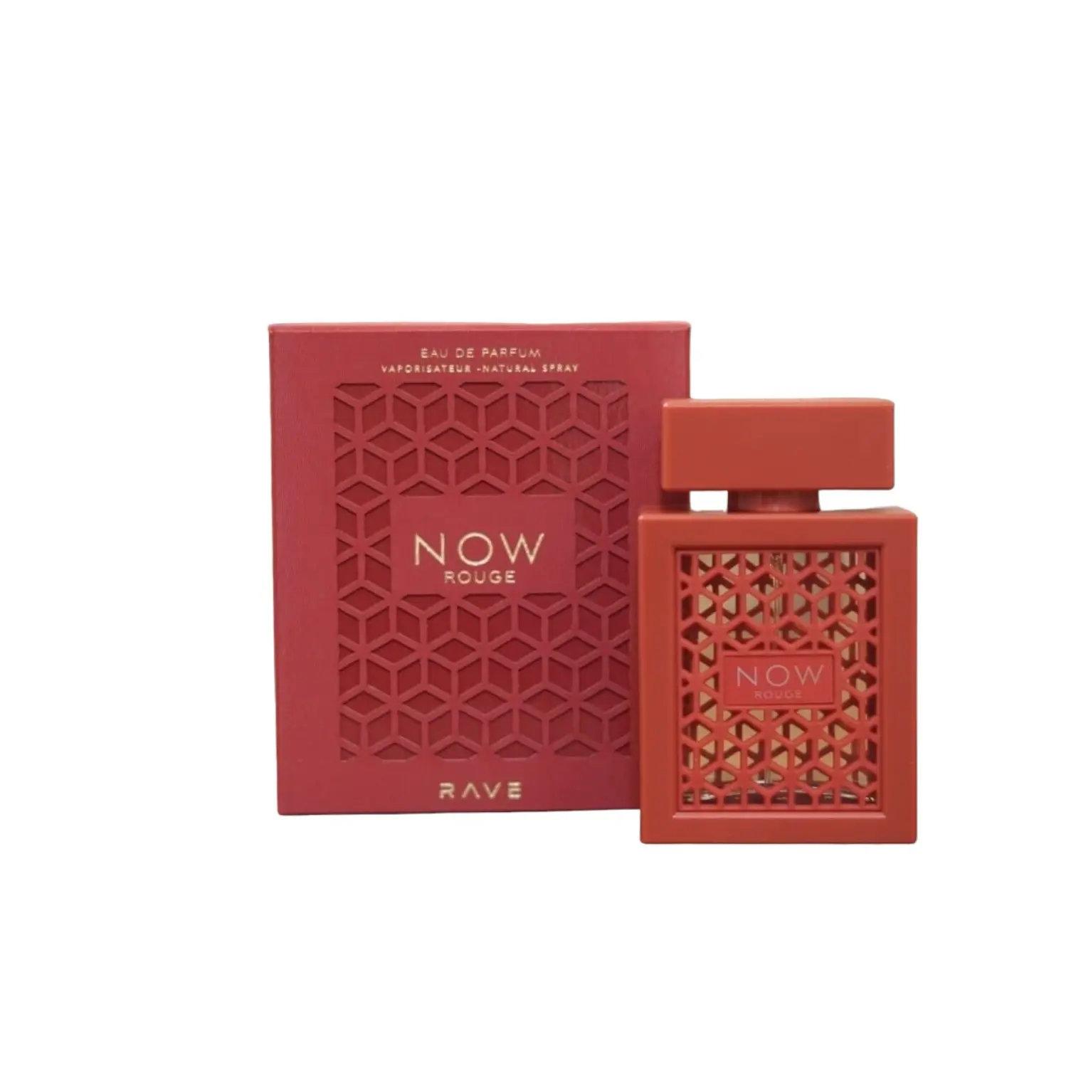Lattafa | Rave Now | Rouge | Women's Fragrance | 100 ML - 3.4 OZ | Eau De Parfum | Balsamic Notes - Herbal Notes & Resins
