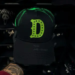 Dandy Hats Veneno Discord 1:1 Black Cap with Green Lettering and Green Accents G5 - Stylish Baseball Cap