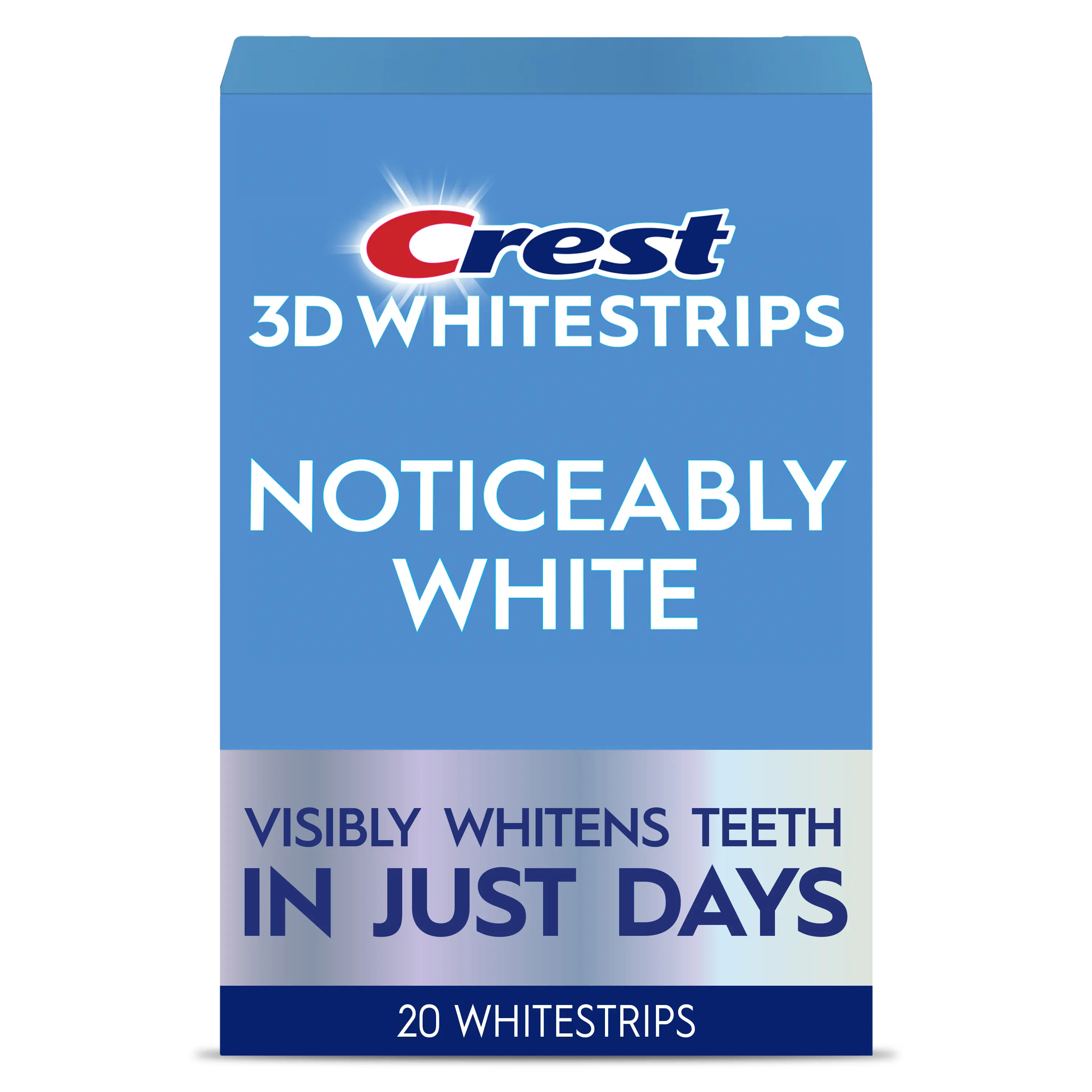 Crest 3DWhitestrips Noticeably White At-home Teeth Whitening Kit