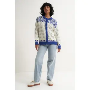 Oversized Maeve Cardigan - Blue
