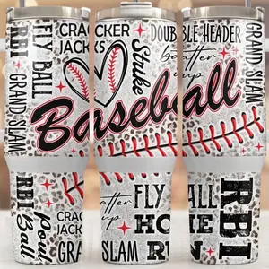 40oz homemade sublimation tumbler baseball Drinkware Tumbler