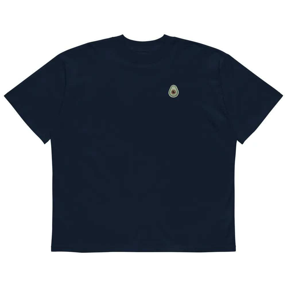 Unisex organic oversized high neck t-shirt