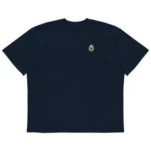 Unisex organic oversized high neck t-shirt