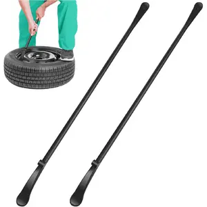2PCS Tire Bar, Tire Mount and Demount Iron Spoon 34645 Tire Changing Removal Tool for Semis Tires, Tire Bar for Semi Truck, Tire Mounting Tool, 39 in Length,Tractor Tubeless Truck Tires
