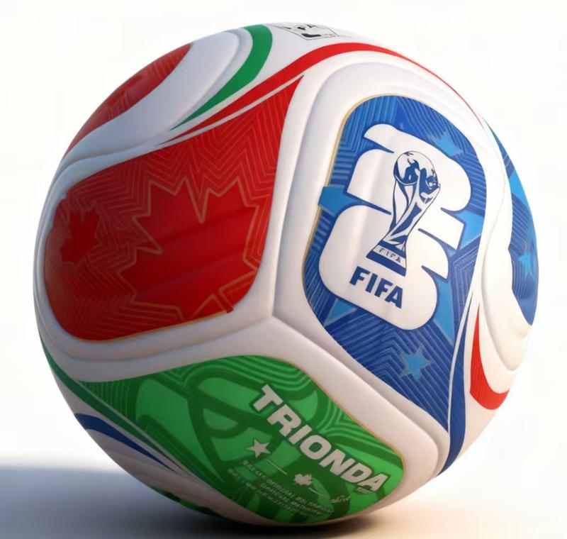 Trionda Training footall soccer Size 5 for 2026 FIFA World Cup North America Authentic Quality Professional Game Ball Tailored for North America Matches