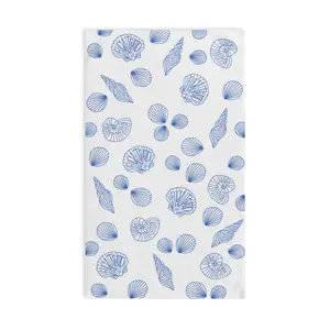 Slightly Subtle Coastal Shell Hand Towel, Nautical Kitchen Towel, Beach Decor, Ocean-Inspired Gift, Coastal Living Essentials, Summer Home Style
