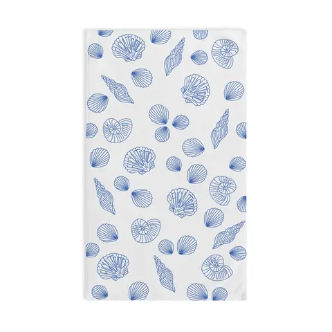 Slightly Subtle Coastal Shell Hand Towel, Nautical Kitchen Towel, Beach Decor, Ocean-Inspired Gift, Coastal Living Essentials, Summer Home Style