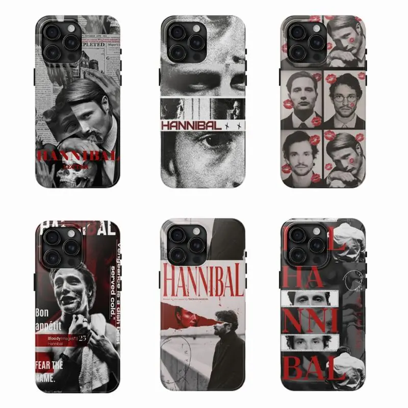 Hannibal 2025 Halloween Horror Aesthetic Art Fan Smartphone Case, Tough Shockproof Protective Casing, Phone Accessories for iPhone 11-17 Pro Max/Plus & Samsung Galaxy S23-25 Cellphone Devices, Gift