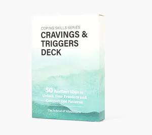 The School of Mindfulness- Mindfulness Coping Skills Series Decks: Cravings and Triggers