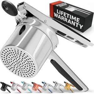 Large 15oz Potato Ricer, Heavy Duty Stainless Steel Potato Masher and Ricer Kitchen Tool, Press and Mash Kitchen Gadget For  Mashed Potatoes - Everytime