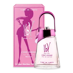 Ulric De Varens Chic-issime Eau De Parfum for Women- White Floral, Sweet, Feminine Scent - Notes of Tulip Tree, Maritime Lily, & Tea Rose- Fresh & Charming- 2.5 Fl Oz