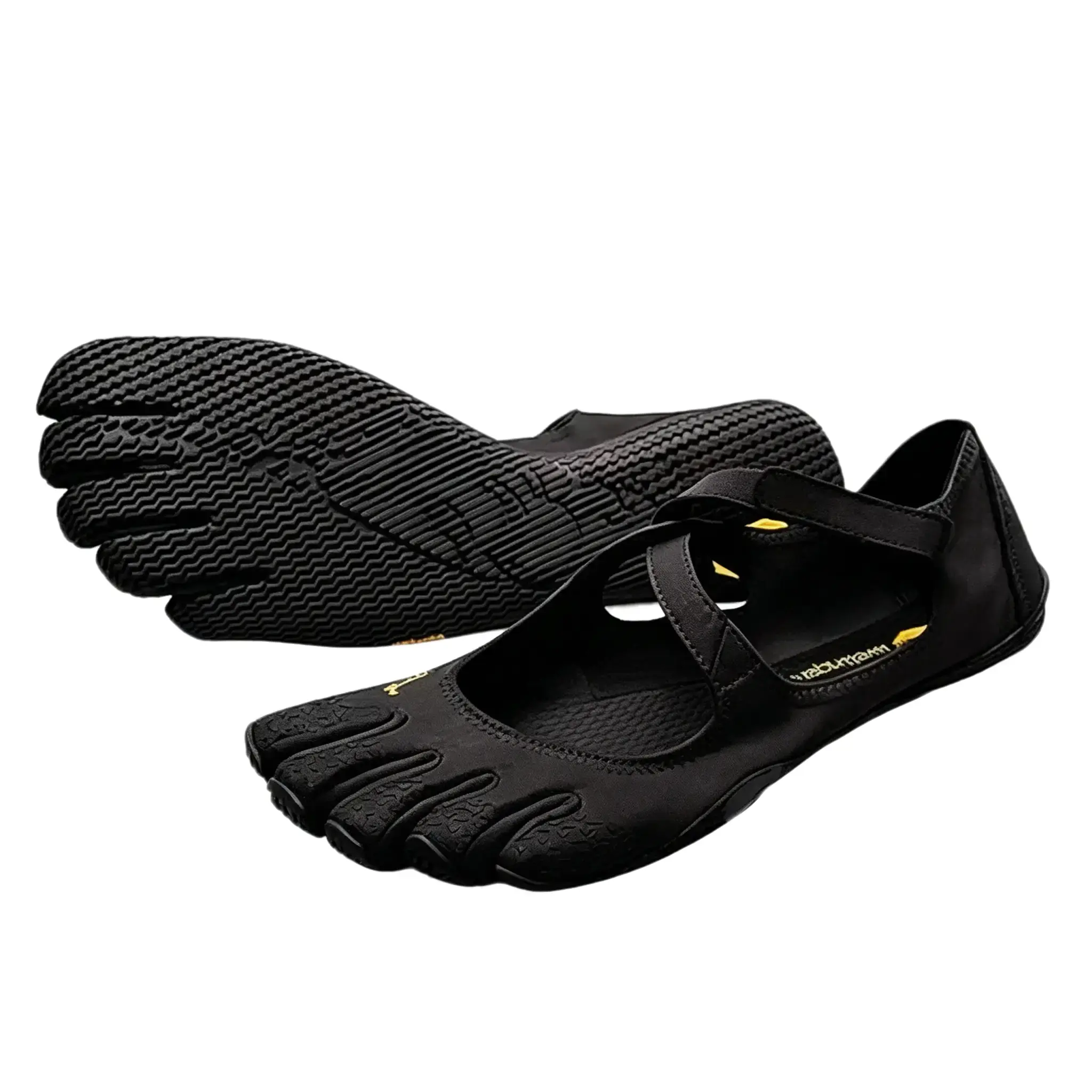 Women's Classic FiveFingers Split-Toe Slip-On Ballet Flats - Stable, Lightweight Sole, Breathable Nylon Barefoot Performance Training Footwear for Yoga/Dance, Dance Footwear