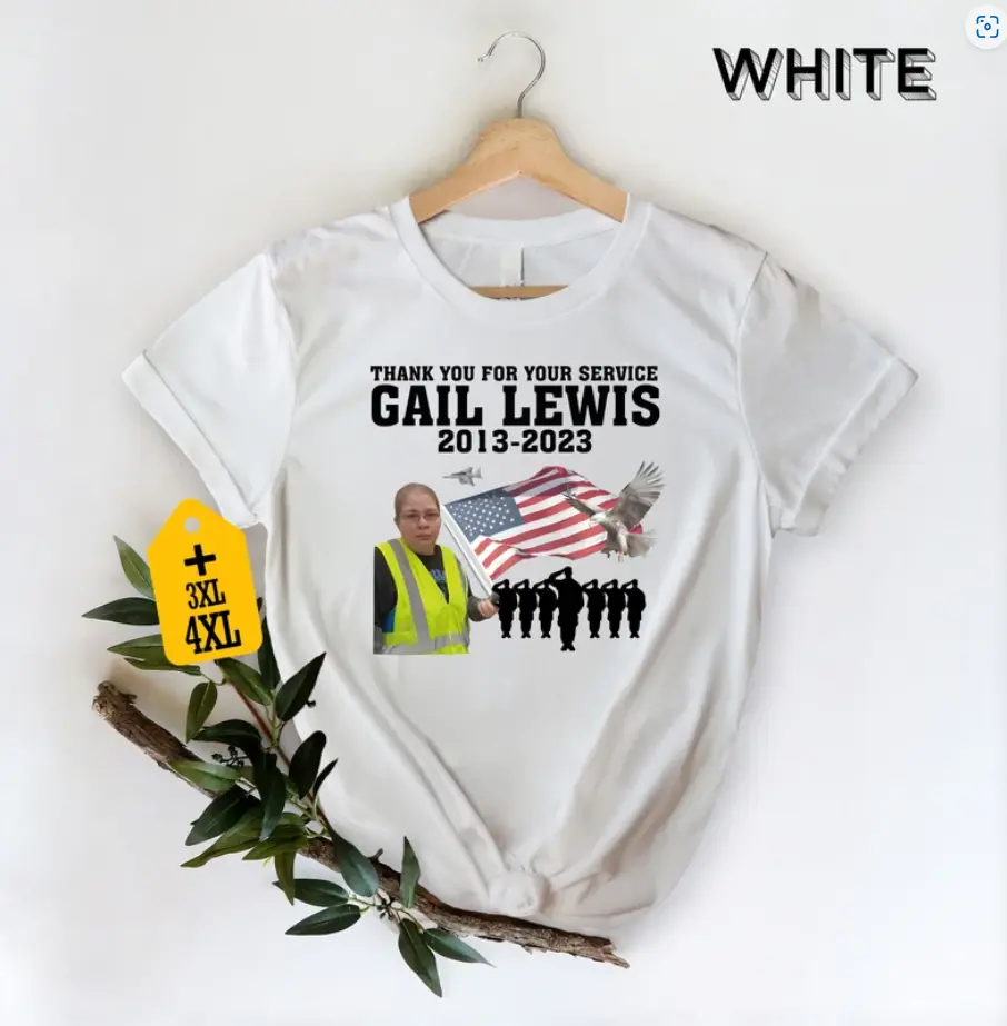 Thank You For Your Service Gail Lewis Shirt, Gail Lewis Meme T Shirt Cotton Casual Crew Neck