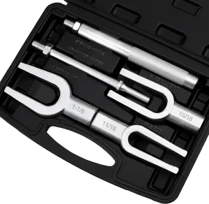 5- Ball Joint Separator Set, Pickle Fork Tool Set, Tie Rod  Set, 1-1/8", 15/16", 11/16", for  and Light , with Suitcase