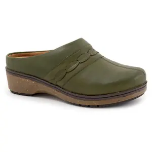 Softwalk Women's Leather Clogs- Amber 3.0