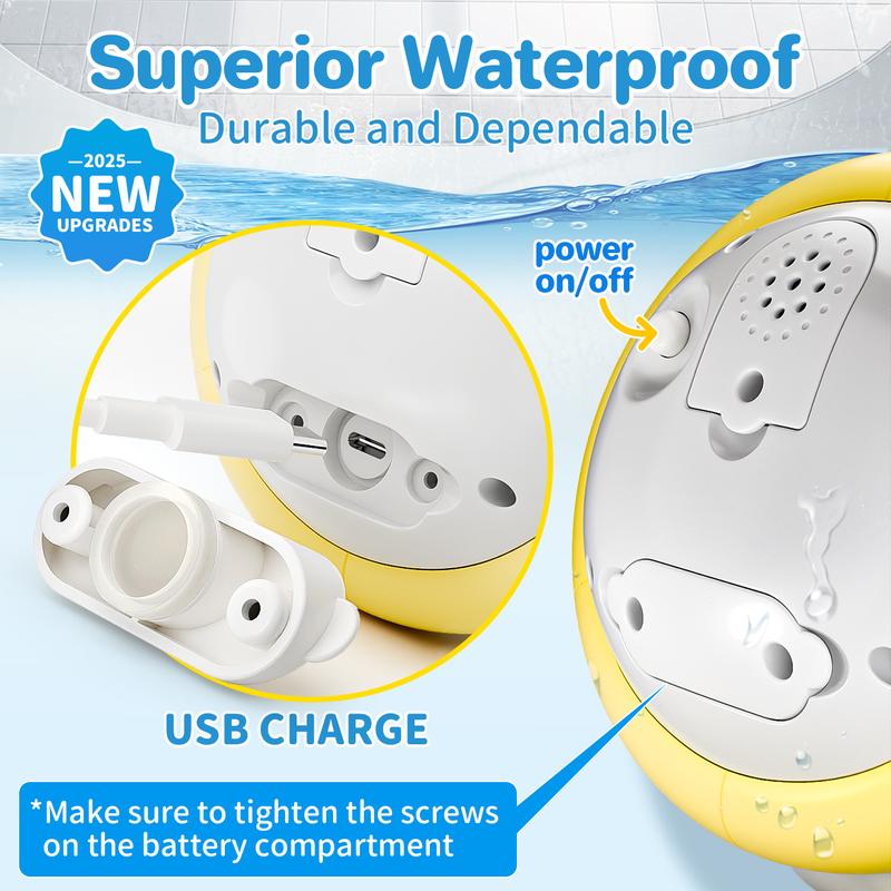 Bath Toys for Kids Age 1-3, Light Up Baby Bath Toys for 1 2 3 Year Old Girl, Pool Water Toys for Toddlers Whale Bathtub Toys for 1 2 3 Year Old Boys & Girls Birthday Gifts (Pink)