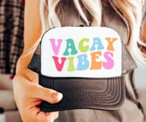 Women's Vacation Vacay Vibes Trucker Cap Hat