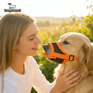 Dog Anti-Bite Mouth Cover Breathable Mesh Anti-Eating & Anti-Barking Training Muzzle for Outdoor Walking