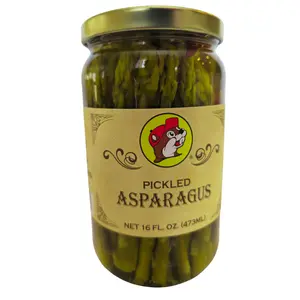 Buc-ee's Pickled Asparagus, 16oz Glass Bottle, Gluten Free, Shipped from Texas, Pickled Vegetables, Great fo Summer BBQ, Charcuterie Boards, Great Snack Food