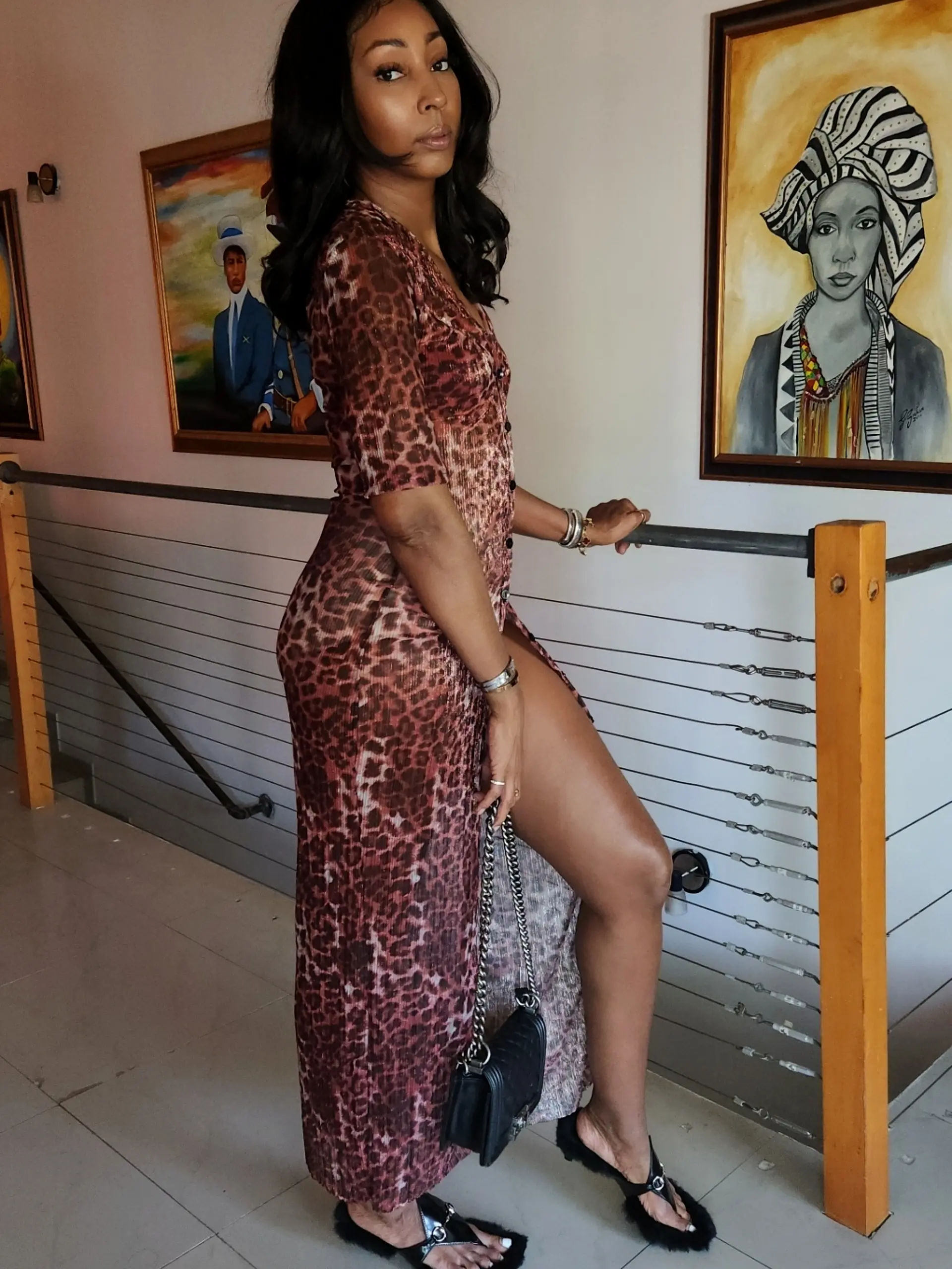 Cheetah Lounge Dress