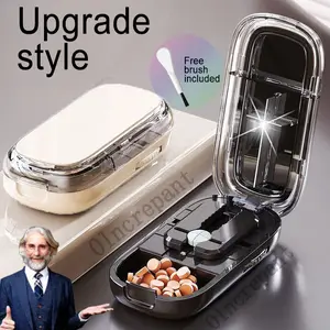 Pill Cutter Splitter for Cutting Pills, Adjustable for Small & Tiny Pills featuring Steady Pill Alignment | Clean Splits,pills cutters,pill cutters that cut in quarters,pills splitter,TikTokShopBlackFriday,TikTokShopCyberMonday Medicine Organizer