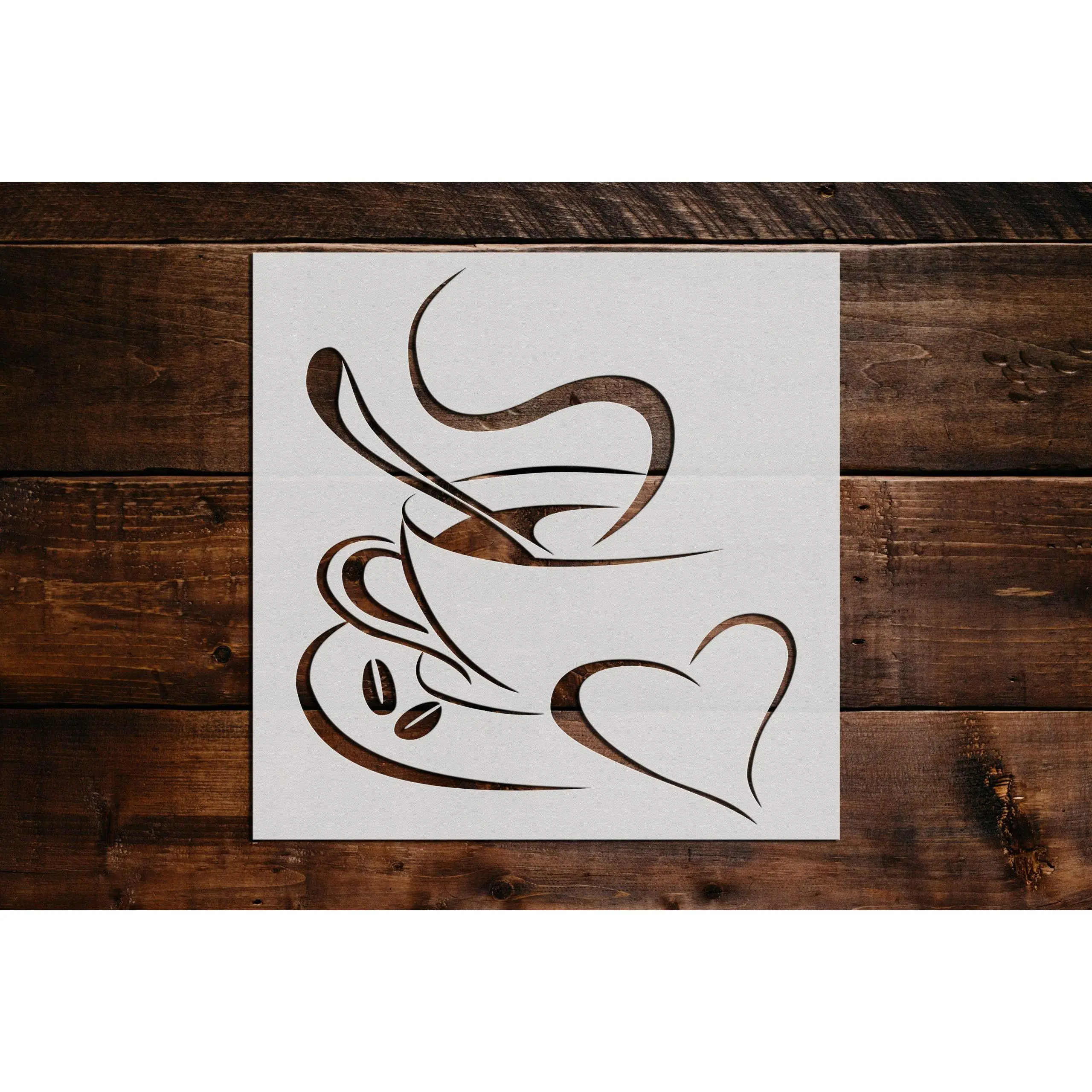 Cup of Coffee Stencil - Art and Wall Stencil