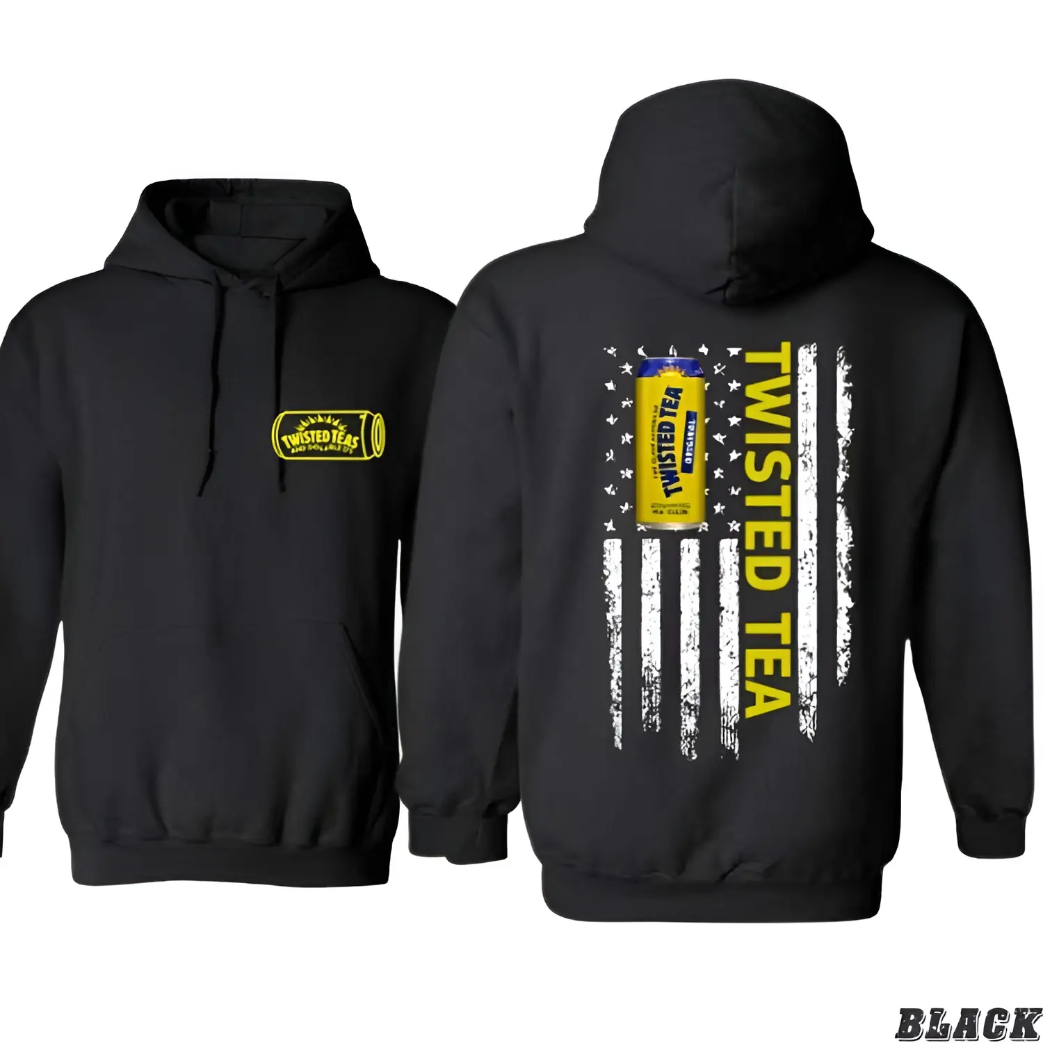 Twisted Tea 2 Sides Retro Shirt, Twisted Tea Merican Flag Hoodie, Twisted Tea Sweatshirt, Unisex Graphic Shirt For Men, For Women