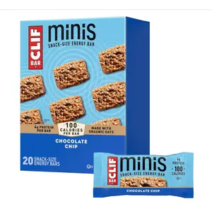 Chocolate Chip - Made with Organic Oats - 4g Protein - Non-GMO - Plant Based - Snack-Size Energy Bars - 0.99 oz. (20 Pack)