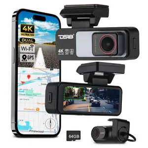 4K Dual Dash Camera with Wi-Fi, GPS, Parking Monitor, and 3.2” IPS Display (Front & Rear Cameras) (EAGLE-M2)