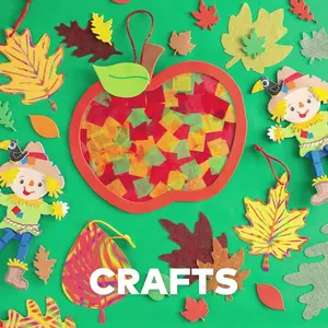 1 1/2" Fall-Themed Pumpkins, Leaves, Corn & Crow Stampers – 24 Pc.