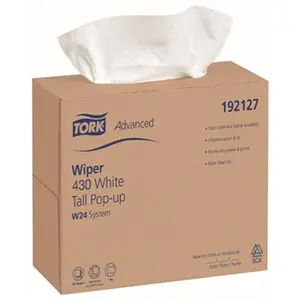 SCA Tissue  Tork Wiper Paper 1 Ply Plus, White