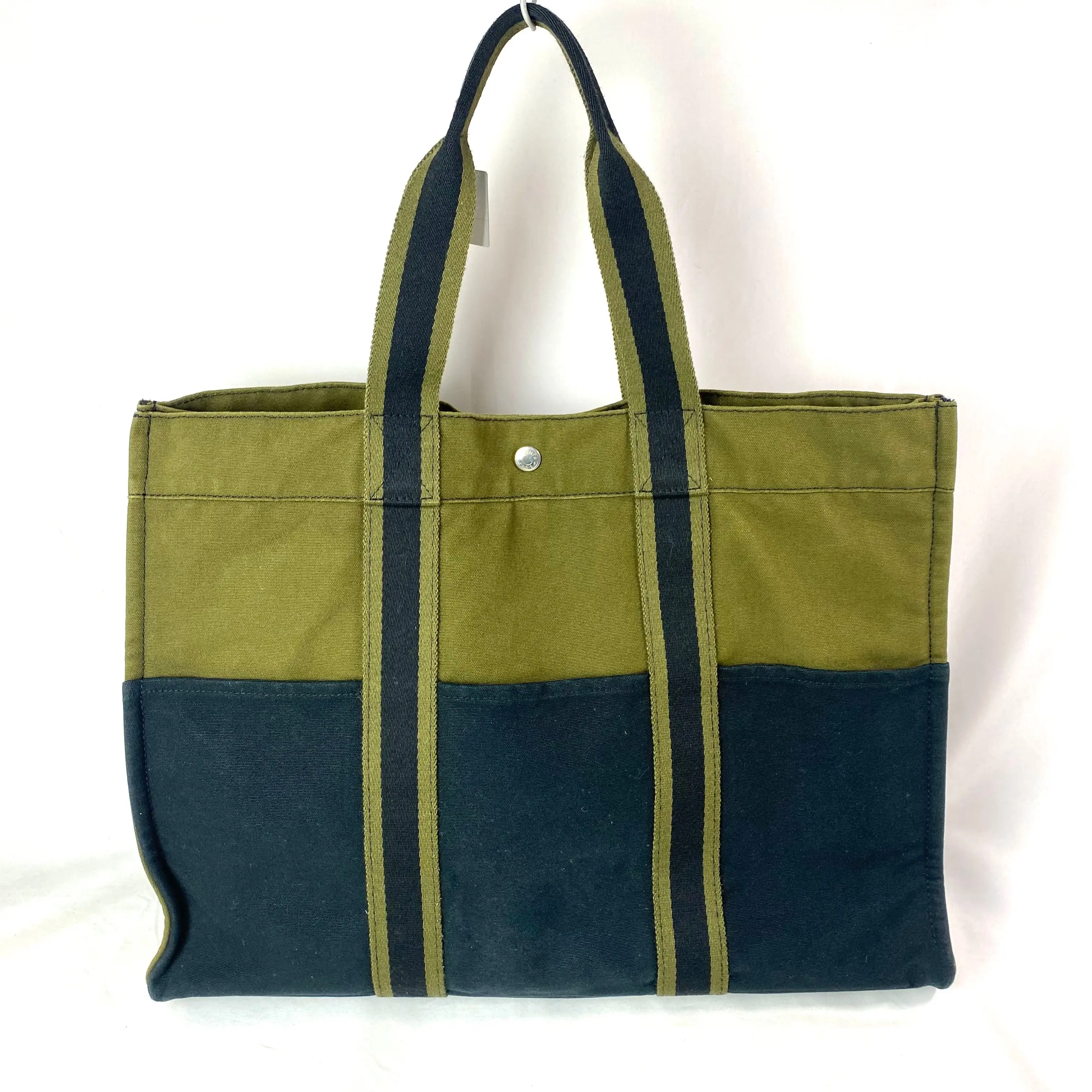 Pre-owned HERMÈS Canvas Shoulder Bags Hermes Fourre Tout GM Herline Tote Shoulder Weekend Travel Bag Purse