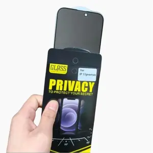 Privacy Screen Protector for iPhone 16 Pro & 16Pro Max Clear Transparent Film with Enhanced Scratch Protection Easy Installating Protective Cover