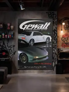 JDM Skyline Night Drift  – Hyper Speed Gear speed-themed  art, modern street racing  decor, suitable for living room/bedroom/garage Canvas  Art  Newspaper poster wall Abstract Black Gold Ink Splash Mural Time Is Money Painting Custom Blonde scripture home