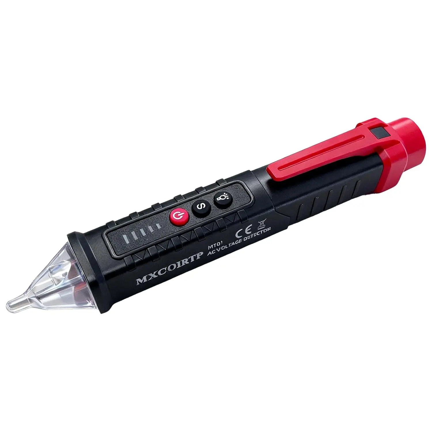 Voltage Tter, Non-Contact Voltage Detector, Electrical Tter, 3 Rang AC 12V/48V/70V-1000V, Live/Null Wire Tter with Buzzer Alarm and Flashlight, Wire Breakpoint Finder - Black