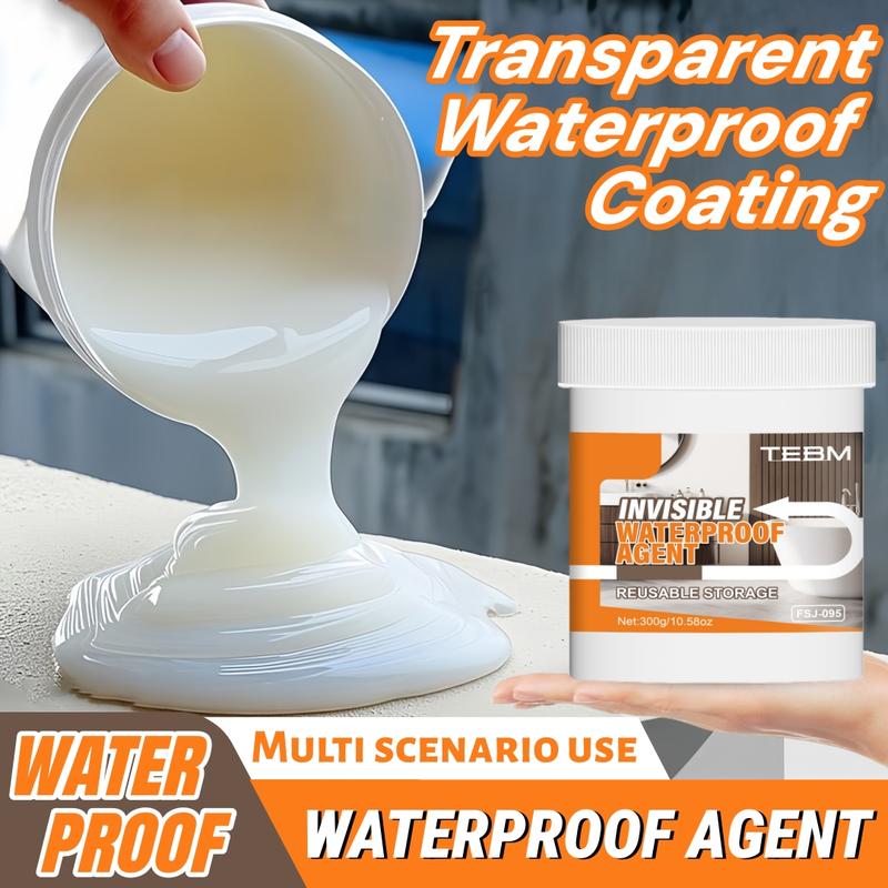 Transparent Waterproof Sealing Glue, Multi-Functional RV Roof Coating, Fast-Drying Flexible Breathable Sealant, for RV Roofs Windows Walls Tiles, Adhesive