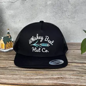 Whiskey Bent Embroidered Trucker Hats, Retro Style Snapback Hats, Unisex Daily Baseball Cap, Perfect Gift for Husband and Wife
