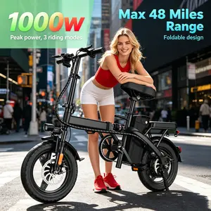 Dual Disc Braking System | ASKMY E14 Urban Folding E-Bike 350W, 14" Compact Tires,UL2849 Certified, Enhanced Safety Battery, 12-Month Warranty, Easy Storage- Long Range 45 Miles |