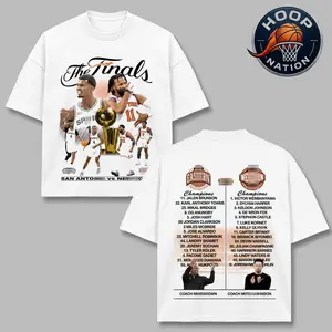 Finals Basketball 2026 Vintage T-Shirt, Jalen Brunson vs Victor Wembanyama Graphic Tee, Knicks vs Spurs Championship Shirt, Y2K Streetwear Basketball Tee, Double Sided Finals Graphic Shirt