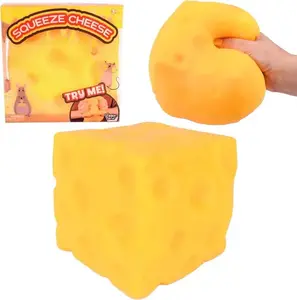 Soft Cheese Block Toy-Giant Squishy of Cheese Block for Stress Relief,Squeeze Toy for Play and Relaxation Soft TextureGift for Kids and Adults ﻿