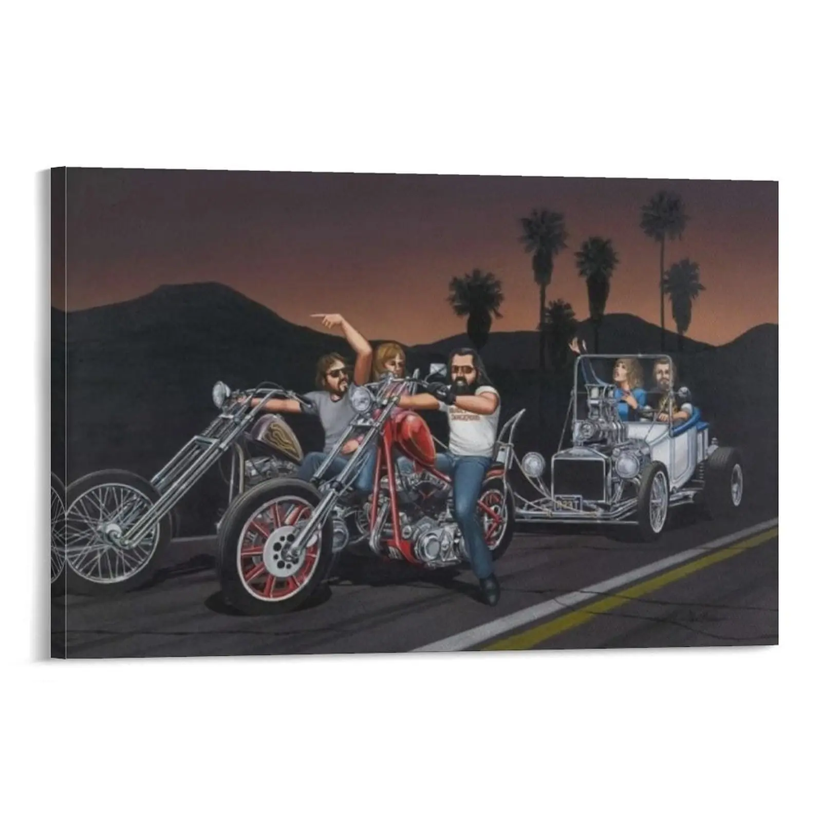 Motorcycle Rider Poster David Mann Picture Print 58 Canvas Poster Bedroom Decor Sports Landscape Office Room Decor Gift Frames Wall Ornaments Artistic